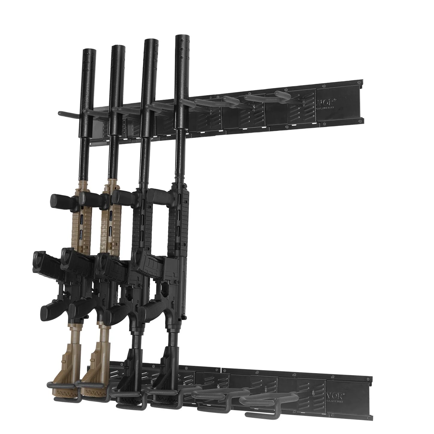 VEVOR Gun Rack, Indoor Gun Rack Wall Mount, 6-Slot Vertical Rifle Shotgun Gun Rack, 180 Lb Heavy Duty Metal Wall Gun Rack Display Stand with Soft Padding