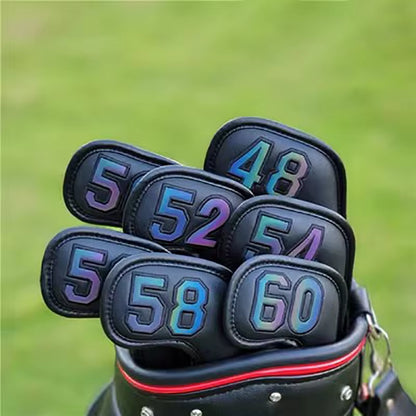 New Golf Wedge Cover Magnetic Buckle Golf Headcover Waterproof PU Leather Golf Cover 48 50 52 54 56 58 60 Golf Club Accessories